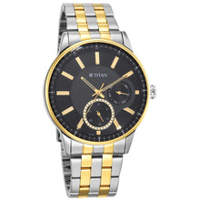 Load image into Gallery viewer, Titan Regalia Opulent Black Dial Analogue Stainless Steel Strap Watch for Men