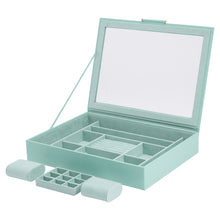 Load image into Gallery viewer, Wolf Sophia Jewellery Box with Window Jade