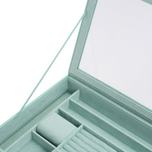 Load image into Gallery viewer, Wolf Sophia Jewellery Box with Window Jade