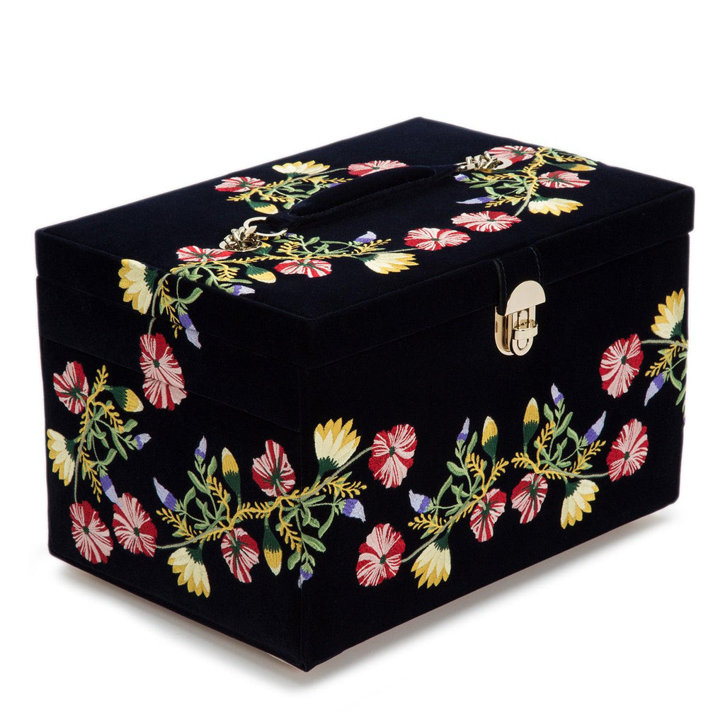 Wolf Zoe Large Jewellery Box Indigo