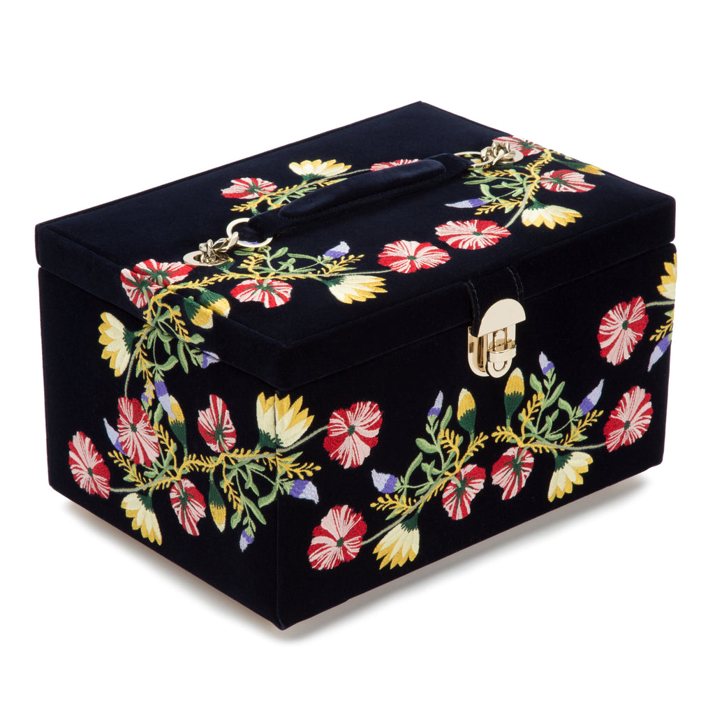 Wolf Zoe Medium Jewellery Box Indigo