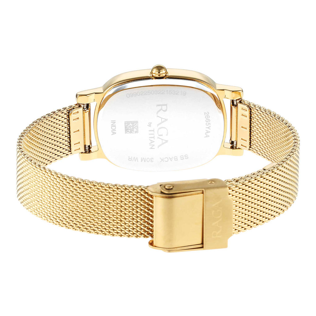 Sydney Ragas Titan Raga Viva Champagne Dial Analogue Stainless Steel Strap watch fo ...