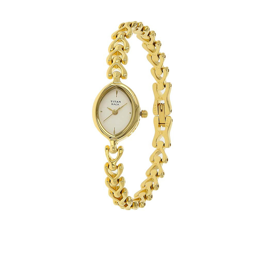Sydney Ragas Titan Raga White Dial Women Watch With Metal Strap – Watch Repair Sydney