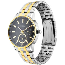 Load image into Gallery viewer, Titan Regalia Opulent Black Dial Analogue Stainless Steel Strap Watch for Men