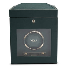 Load image into Gallery viewer, Wolf Brit Racing Green Single Watch Winder(V) | The Jewellery Boutique Australia