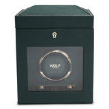 Wolf Brit Racing Green Single Watch Winder