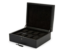 Load image into Gallery viewer, Wolf British Racing Green 8 Piece Watch Box Black