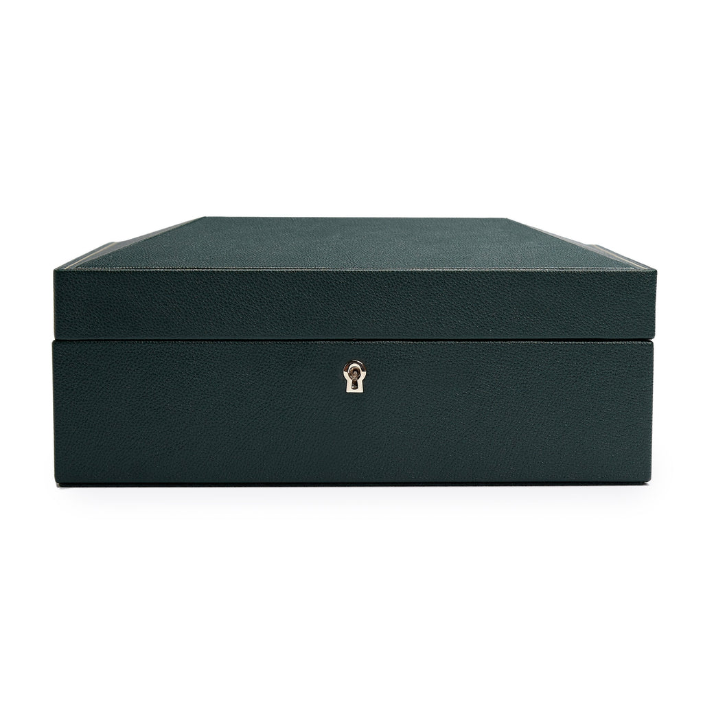 Wolf British Racing Green 8 Pc Watch Box (V) | The Jewellery Boutique Australia