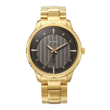 Load image into Gallery viewer, Titan Regalia Opulent Black Dial Watch for Men