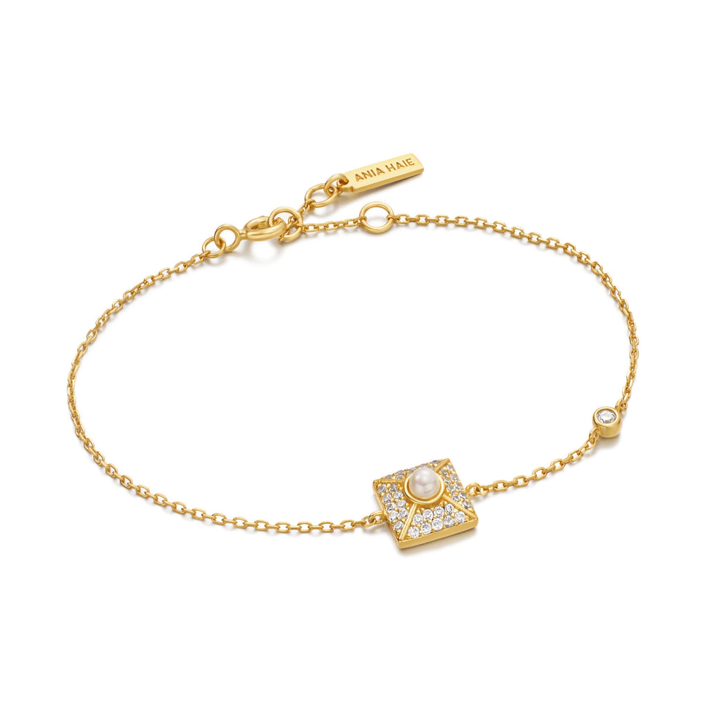 Ania Haie Gold Pearl Pave Bracelet