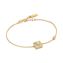 Load image into Gallery viewer, Ania Haie Gold Pearl Pave Bracelet