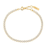 Ania Haie Gold Row Bezel Set Bracelet