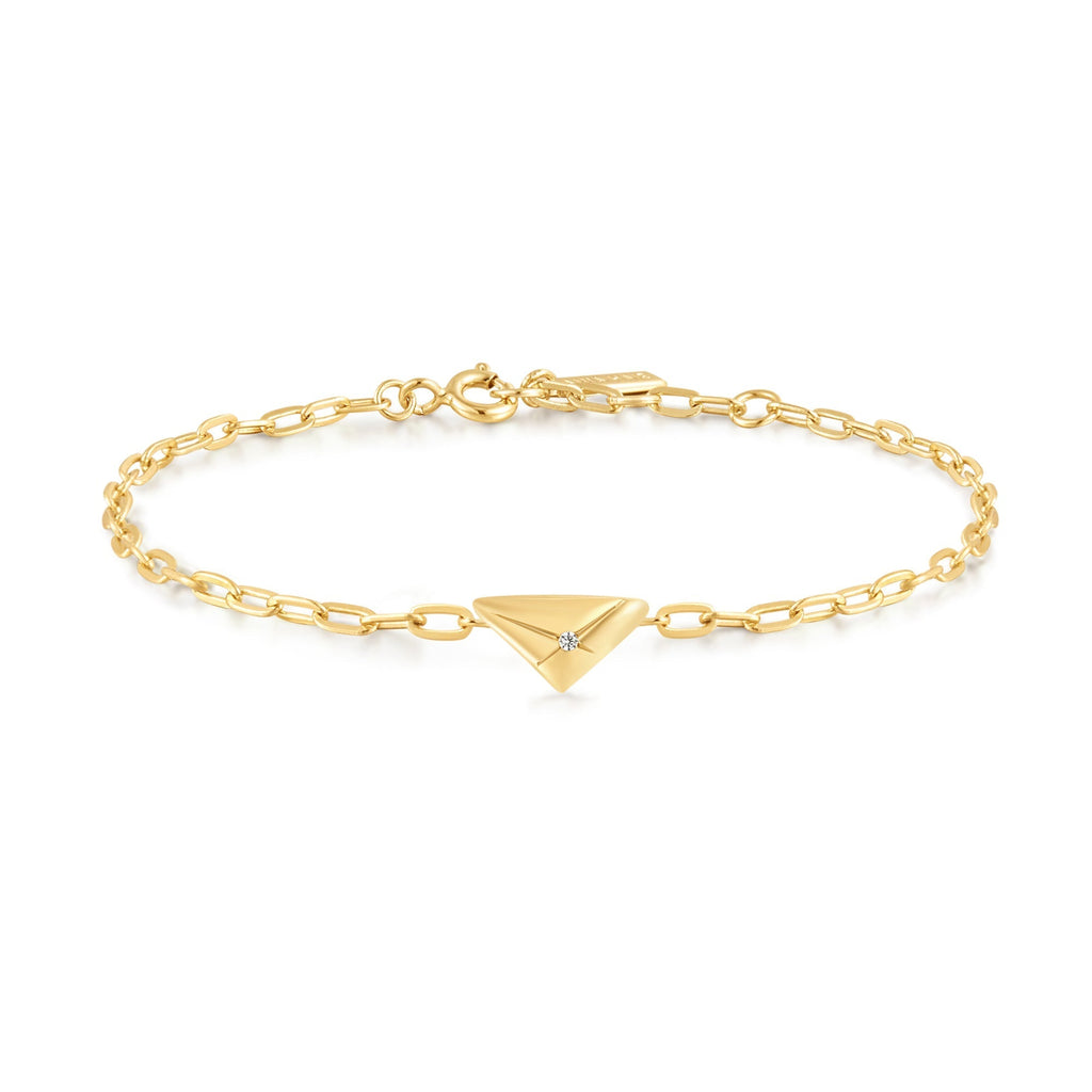 Ania Haie Gold Triangle Kiss Bracelet