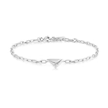 Load image into Gallery viewer, Ania Haie Silver Triangle Kiss Bracelet