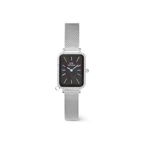 Quadro Crystal Zodiac Sterling Watch