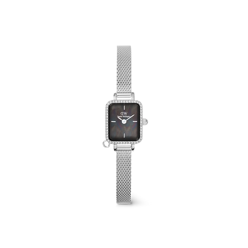 Quadro Mini Crystal Zodiac Sterling Watch