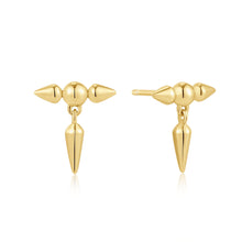 Load image into Gallery viewer, Ania Haie Gold Point Stud Earrings