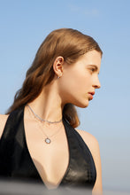 Load image into Gallery viewer, Ania Haie Silver Curb Chain Sparkle Point Necklace