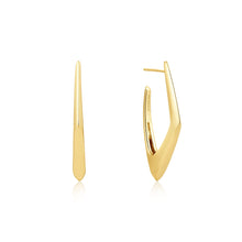 Load image into Gallery viewer, Ania Haie Gold Geometric Hoop Earrings