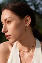 Load image into Gallery viewer, Ania Haie Gold Sparkle Double Hoop Earrings