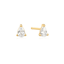 Load image into Gallery viewer, Ania Haie Gold Pear Studs