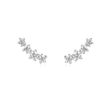 Load image into Gallery viewer, Silver Sparkle Climber Studs