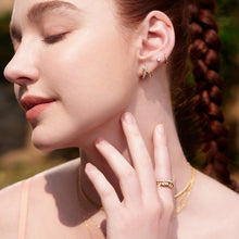 Load image into Gallery viewer, Ania Haie Gold Kiss Polished Pave Studs