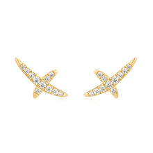 Load image into Gallery viewer, Ania Haie Gold Kiss Pave Studs