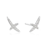 Ania Haie Silver Kiss Pave Studs