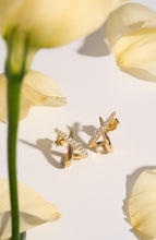 Load image into Gallery viewer, Ania Haie Gold Kiss Polished Pave Studs