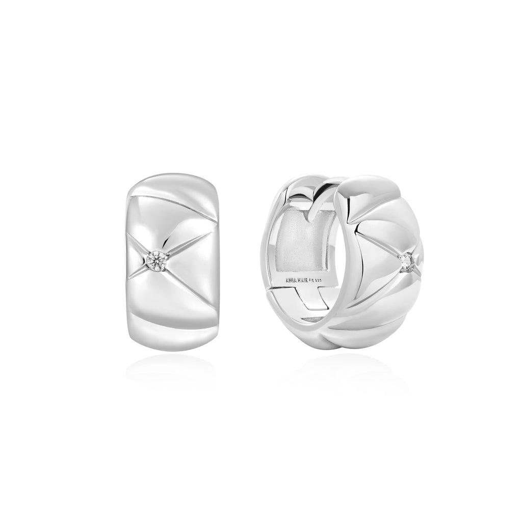 Ania Haie Silver Kiss Hoops