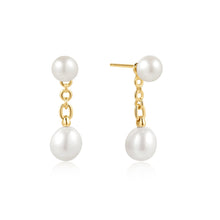 Load image into Gallery viewer, Ania Haie Gold Freshwater Pearl Stud Ear Jackets