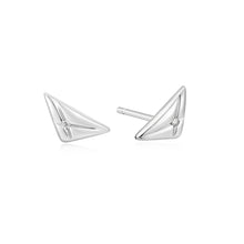 Load image into Gallery viewer, Ania Haie Silver Triangle Kiss Studs