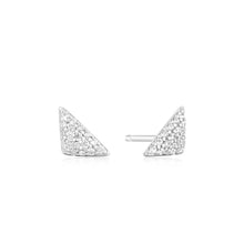 Load image into Gallery viewer, Ania Haie Silver Triangular Pavé Studs