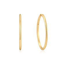 Load image into Gallery viewer, Ania Haie Gold Plain Oversized Hoops