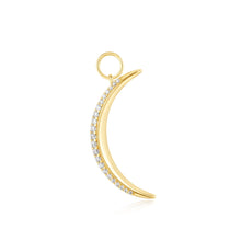 Load image into Gallery viewer, Ania Haie Gold Moon Pave Earring Charm