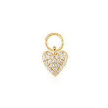 Load image into Gallery viewer, Ania Haie Gold Heart Pave Earring Charm