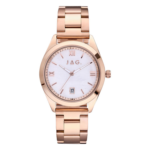 Jag Finley Rose Gold Stainless Steel 36mm Watch
