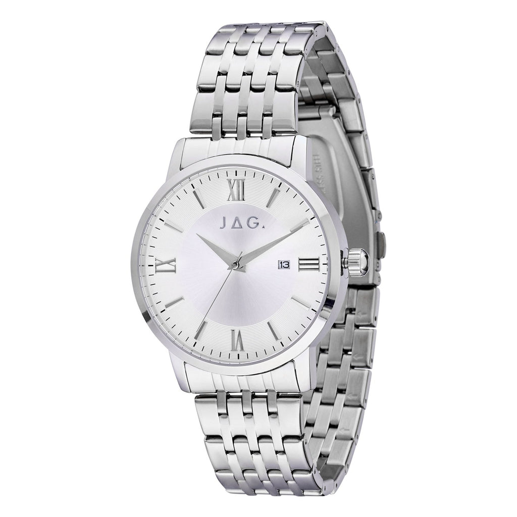 Banks Silver Stainless Steel 42mm Watch