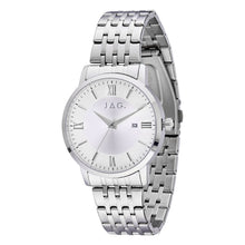 Load image into Gallery viewer, Banks Silver Stainless Steel 42mm Watch