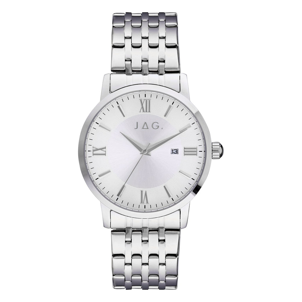 Banks Silver Stainless Steel 42mm Watch