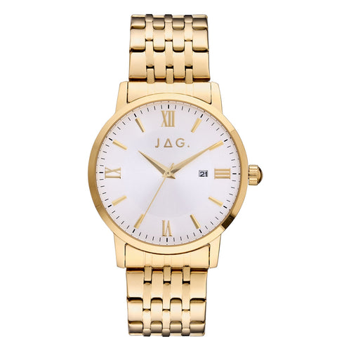 Jag Banks Gold Stainless Steel 42mm Watch