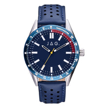 Load image into Gallery viewer, Sandown Blue Stainless Steel 44mm Watch