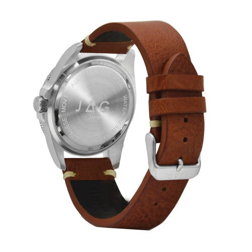 Jag Windsor Brown Stainless Steel 44mm Watch