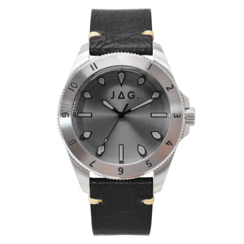 Jag Windsor Black Stainless Steel 44mm Watch