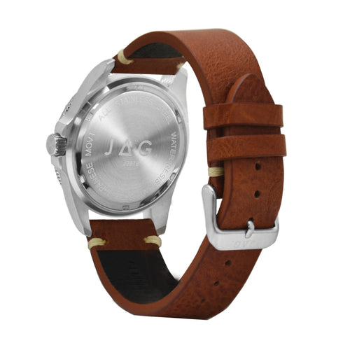 Jag Windsor Brown Stainless Steel 44mm Watch