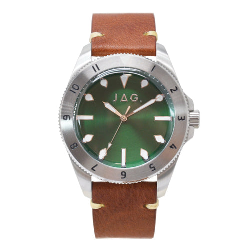 Jag Windsor Brown Stainless Steel 44mm Watch