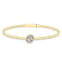 Load image into Gallery viewer, 0.50ct Lab Grown Diamond Bangle in 18K Yellow Gold