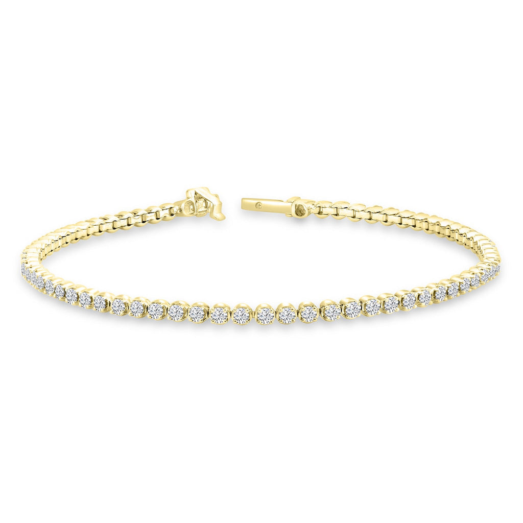 3.00ct Lab Grown Diamond Bracelet in 18K Yellow Gold