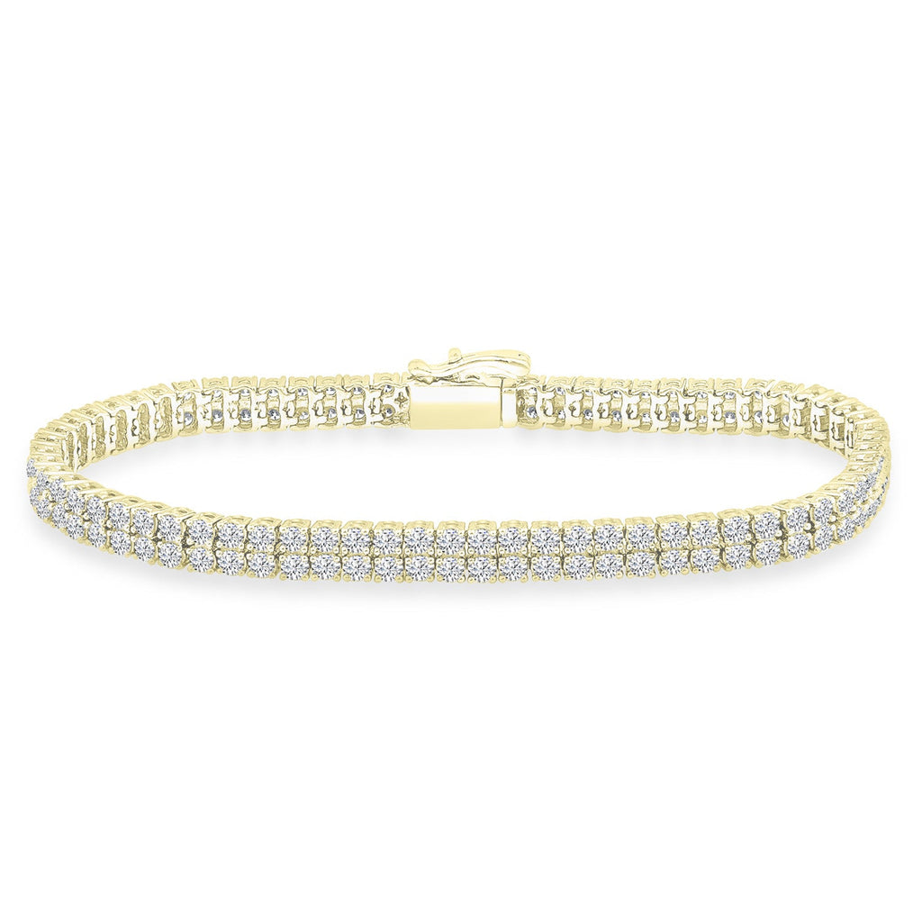 4.95ct Lab Grown Diamond Bracelet in 18K Yellow Gold